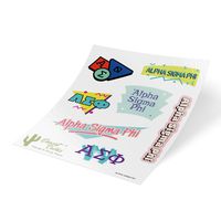 Alpha Sigma Phi 90's Themed Sticker Sheet Decal Laptop Water Bottle Car (Full Sheet - 90's)