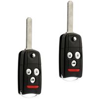 Car Key Fob Keyless Entry Flip Remote fits 2007-2013 Acura MDX RDX (N5F0602A1A), Set of 2
