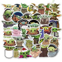 Baby Yoda Stickers(50 Pieces) The Mandalorian Star Wars Decal for Laptop Phone Case Hydro Flask Water Bottle Tumbler Car Cup Computer Guitar Wall Helmet Skateboard Luggage Bike Bumper,Best Gift