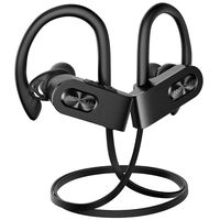 Mpow Flame2 Bluetooth Headphones Sport, 12Hrs & Bluetooth 5.0 Wireless Sport Earphones, IPX7 Waterproof Running Headphones w/CVC 6.0 Noise Cancelling Mic, Bluetooth Earphones w/Comfort-Slanting,Black
