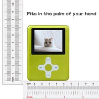 Lecmal Portable MP3/MP4 Player with 32GB Micro SD Card, Economic Multifunctional Music Player with Mini USB Port, MP3 Voice Recorder, Media Player Gift for Kids-Green