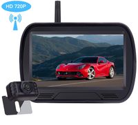 Rohent HD Digital Wireless Backup Camera 4.3''Monitor Highway Observation System for Cars,SUVs,UTVs,Minivans Front/Rear View Switchable with Super Night Vision Camera IP69K Waterproof