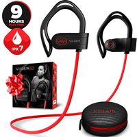 Villain X6 Bluetooth 5.0 Wireless Earbuds - aptX HiFi Sound & Clear Thumping Bass - Best 2020 Headphones for Sport, Running, Gym, Workout - IPX7 Waterproof Earphones w/Mic - Noise Cancelling Headset