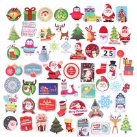 OKA 100Pcs Vinyl Stickers Waterproof Cute Merry Christmas Santa Reindeer Decals for Laptops Water Bottles Cars Luggages Phones