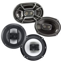 Polk 6x9 Inch 450W 3 Way Marine Speakers + Boss 6.5 Inch 300W 3 Way Car Speakers