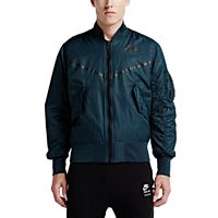 NIKE Mens Track and Field Bomber Jacket (Medium, Midnight Teal)