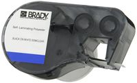 Brady M-75-461 Polyester B-461 Black on White/Clear Label Maker Cartridge, 2-5/8" Width x 1" Height, For BMP51/BMP53 Printers