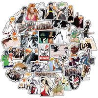 50Pcs Pack Bleach Laptop Stickers, Anime Cool Vinyl Computer Waterproof Water Bottles Skateboard Luggage Decal Graffiti Patches Decal