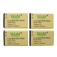 WLN KD-C1 1500mAh Li-ion Battery Compatible for Retevis RT22 Zastone X6 LUITON LT-316 TIDRADIO TD-M8 RADTEL RT-10 NKTECH NK-U1 Zeadio ZS-B1 Walkie Talkies 4Pack
