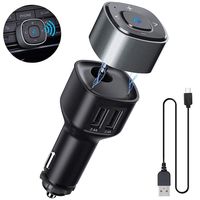 Bluetooth Adapter for Car, CHGeek 3.5mm AUX Input Dual USB Car Charger 5V/4.8A Hands Free Calling V4.2 Bluetooth Wireless Receiver Adapter for Home Car Stereo Audio System