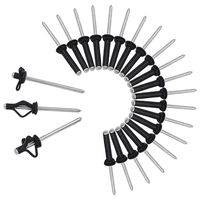 YYST 20 3/16" Deep Water Long Grip Tri-Grip Tri-Fold Tri Bulb Mounting Rivet - All Aluminum for Installing Kayak, Canoe and Boat Accessories