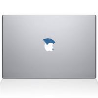 The Decal Guru 2052-MAC-15P-LB Mohawk Punk Rocker Decal Vinyl Sticker, Light Blue, 15" MacBook Pro (2015 & Older)
