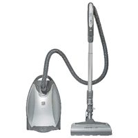 Kenmore Elite 21814 Pet Friendly CrossOver Lightweight Bagged HEPA Canister Vacuum with Pet PowerMate, Extended Telescoping Wand, Retractable Cord, 2 Floor Nozzles, and 4 Cleaning Tools-Silver/Gray