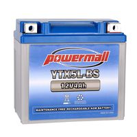 Powermall YTX5L-BS Sealed Lead Acid AGM Rechargeable Replacement CT5L-BS CTX5L-BS ES5L-BS GTX5L-BS PTX5L-BS ETX5L BS Battery for Kasea Kymco Honda Kawasaki E-Ton Motorcycle Jet Ski Snowmobile