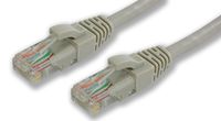 Lynn Electronics ECAT5-4PR-10GYB 10-Feet Grey Booted Patch Cable, 5-Pack