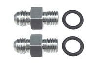 ICT Billet - Transmission Adapter Fittings Front and Rear -6AN Flare to 1/4" NPSM TH350 TH400 4L60E 700R4 200-4R TR6060 AOD 4R100 4R70W C5 Aluminum 551114