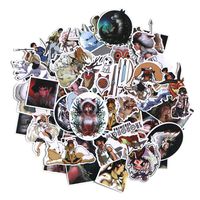 Anime Themed Princess Mononoke 50 Piece Sticker Decal Set for Kids Adults - Laptop Motorcycle Skateboard Decals