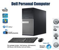 Dell Optiplex 7010 Mini Tower Desktop PC - Intel Core i7-3770 Processor - 8GB RAM - 250GB Hard Drive - DVD - Windows 7 Professional