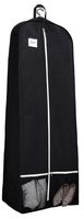 SLEEPING LAMB 72" Bridal Wedding Gown Dress Garment Bag 15" Gusseted Garment Cover Shoe Pockets Travel Garment Storage Bag for Prom, Evening Gowns, Black