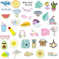 VSCO Stickers for Hydro Flask, Teens Students Girls Stuff Cute Waterproof Trendy Stickers for Water Bottles, Laptops, Phones,Travel, Luggages Extra Durable 100% Vinyl(35 Pack) 56DC