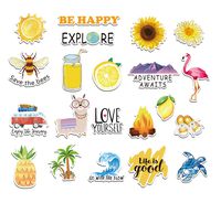 Cute VSCO Stickers by PGK - Cool Vinyl Sticker Designs for Your Water Bottle, Laptop Computer, Hydro Flasks and VSCO Stuff - 21 Pack, Reusable, Waterproof