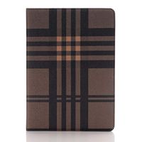 iPad Mini 3 Case, iPad Mini 2 Case, iPad Mini Case,Stylish Grid Plaid Pattern Book Style Premium PU Leather Case with Card Slots Money Pocket for Apple iPad mini/iPad mini 2/iPad mini 3 7.9 inch,Brown
