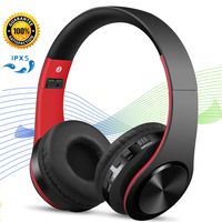 Bluetooth Headphones Noise Cancelling Headphones, Hi-Fi Stereo, Foldable with Microphone, Wireless/Wired Mode, Compatible with iPhone XR XS X 8plus 7plus 6plus 7s 6s