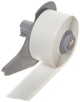 Brady High Adhesion Vinyl Label Tape (M71C-1000-595-WT) - White Vinyl Film - Compatible with BMP71 Label Printer - 50' Length, 1" Width
