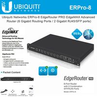 EdgeRouter PRO ERPro-8 Router 8-Port Gigabit Connectivity