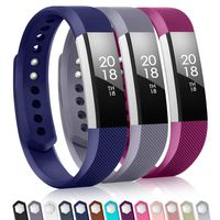 TreasureMax with Fitbit alta Bands for Women Men(3 Pack),Classic Replacement Bands with Fastener Rings for Fitbit Alta HR/Fitbit Alta/Fitbit Ace, Small/Large