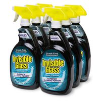 Invisible Glass 92196-6PK 32 oz. - Cleaner and Window Spray for Home and Auto for a Streak-Free Shine. Film-Free Glass Cleaner Safe for Tined and Non-Tinted Windows. Windshield Film Remover, Set of 6