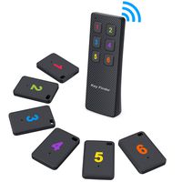 Key Finder, TBMax Anti-Lost Item Locator Tracker with Remote Control [1 Transmitter + 6 Receivers] Ideal for Phone, Car Keys, Wallet, Purse Tracker, Great Gift for Men Women Mom Dad Children