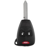 ECCPP Replacement fit for Uncut Keyless Entry Remote Control Car Key Fob Shell Case Chrysler AspenTown & Country/Dodge Caravan Durango Nitro/Jeep Compass Patriot Wrangler OHT692713AA (Pack of 1)