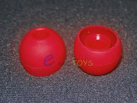 3 Pair Monster Diddybeats Heartbeats RED Medium Replacement Silicone Ear Buds Gels Cushions Tips