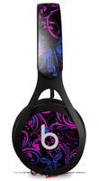 Skin Decal Wrap Works with Beats EP Headphones Twisted Garden Hot Pink and Blue Skin Only Headphones NOT Included