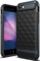Caseology Parallax for Apple iPhone 8 Case (2017) / for iPhone 7 Case (2016) - Award Winning Design - Black/Deep Blue