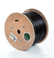 Nitrotel Cat 6 Enhanced UTP Outdoor Cable 100% Copper 1000ft - CMX Rated - Black