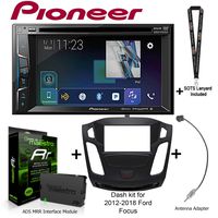 Sound of Tri-State Pioneer AVH501EX 6.2" DVD Receiver, iDatalink Maestro KIT-FOC1 Dash kit for 2012-2018 Ford Focus, ADS-MRR Interface Module and BAA22 Antenna Adapter and a SOTS Lanyard