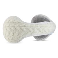 Luther Pike Seattle Ear Warmers For Men & Women: Adjustable Headband Warm Ear Muffs: Super Soft Winter Earmuffs (Cable Knit - White)
