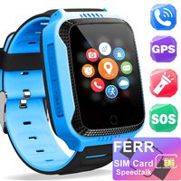 [Free SIM Card] Kids Smart Watch - Smart GPS Tracker Watch for Girls Boys with Two-Way Call Anti-Lost SOS Camera Clock , Child Wrist Cellphone Watch Sport Outdoor Summer Halloween Birthday Gifts