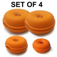 Electriduct Cable Turtle Organizer 4pc Set - Mini, Small, 2x Large - (Orange)