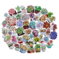 50PCS Cute Cactus and Succulent Plants Stickers for Scrapbook Album Planner Laptop Water Bottles, Fridge, Daily Planner, Junk Bullet Journal