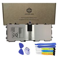 JIAZIJIA T4500E Laptop Battery Replacement for Samsung Galaxy Tab 3 10.1 inch GT-P5200 GT-P5210 GT-P5220 GT-P5213 Tablet Series Notebook T4500C T4500U with Tools Kit White 3.8V 25.84Wh 6800mAh