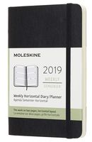 Moleskine Classic 12 Month 2019 Weekly Planner, Soft Cover, Pocket (3.5" x 5.5") Black