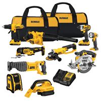 DEWALT 20V MAX Cordless Drill Combo Kit, 10-Tool (DCK1020D2)