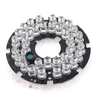 uxcell Replacement CCTV Camera 60 Degree Red 36 LED Infrared IR Board