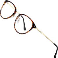 ATTCL Blue Light Blocking Glasses Women Round Anti Blue Light Computer Glasses UV400 Anti Eyestrain 19702brown