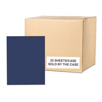 Dark Blue Posterboard 22"x28", Full case of 25 Boards, 16 pt Thickness, 2-Sided