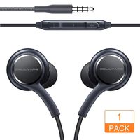 OEM Stereo Headphones with Microphone and Volume Control, HD Stereo Sound for Samsung Galaxy S10/S10+, S9/S9+, S8/S8+, Note 8 - Designed by AKG - 1 Pack