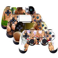 SubClap 4 Packs PS4 Controller Skin, Vinyl Decal Sticker Cover for Sony PlayStation 4 DualShock 4 Wireless Controller (Sexy Beauty)